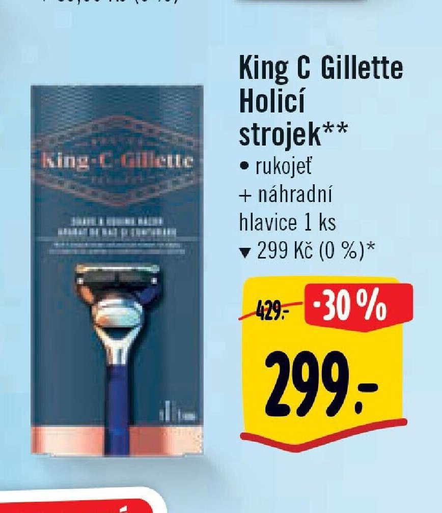 King C Gillette Holicí strojek