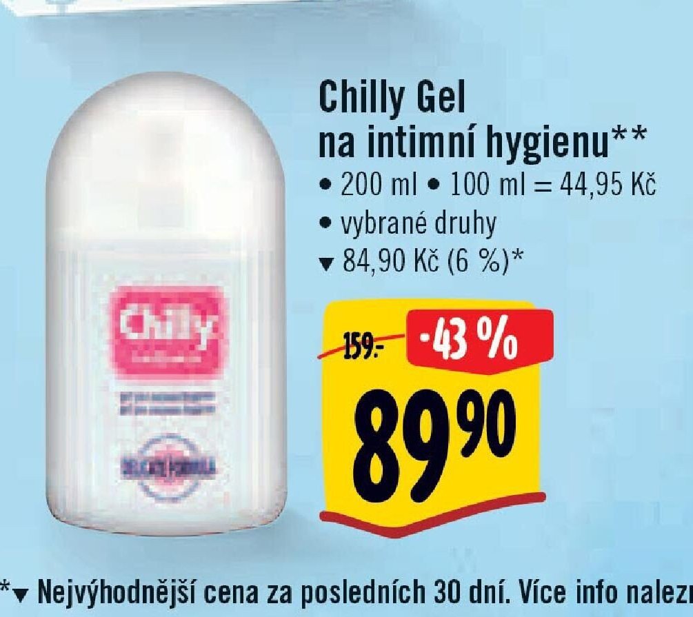 Chilly Gel na intimní hygienu