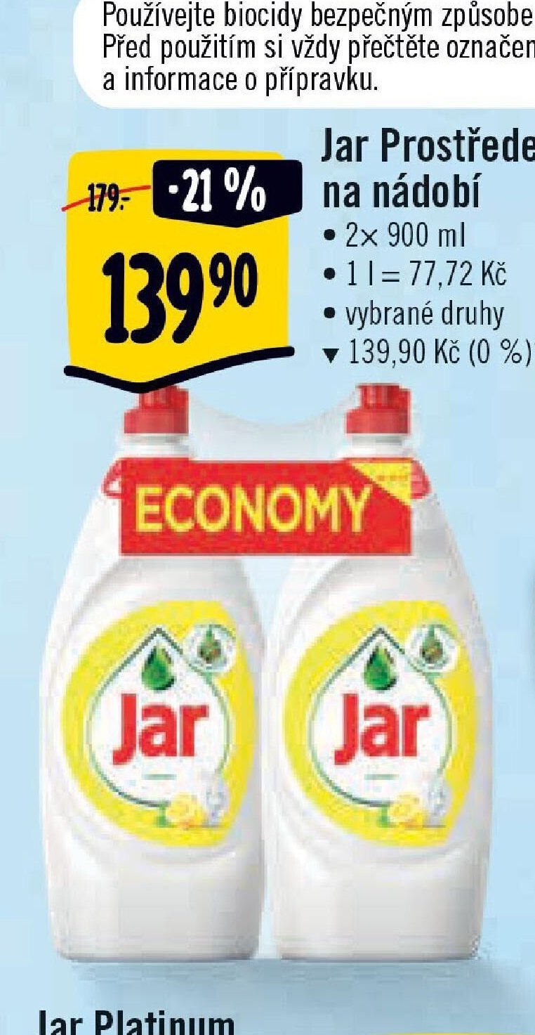 Jar Prostředek na nádobí