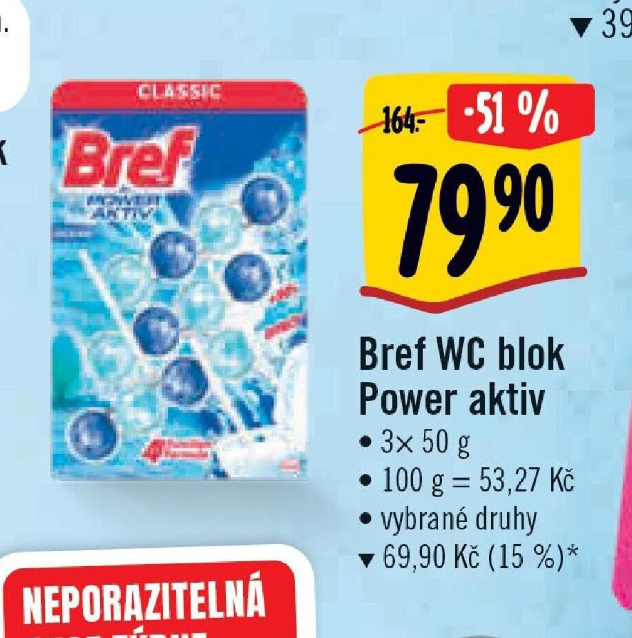 Bref WC blok Power aktiv