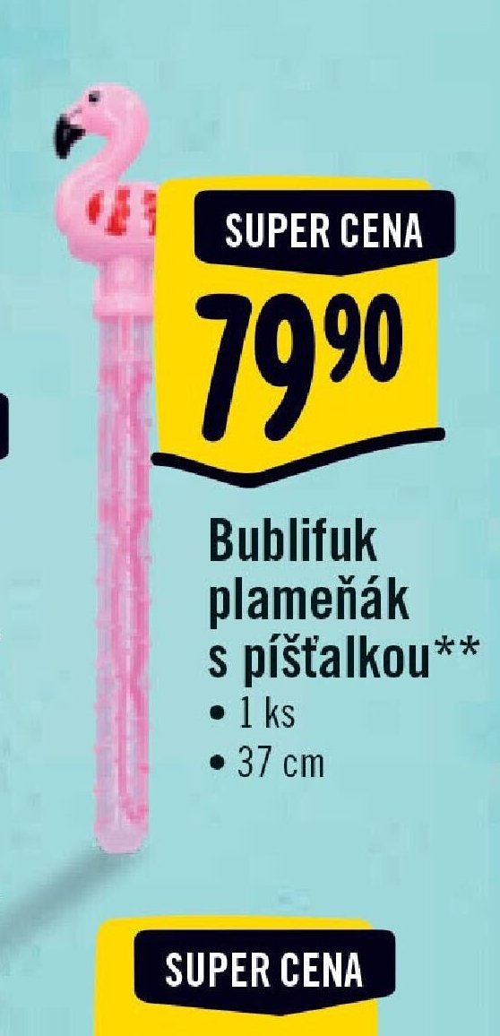 Bublifuk plameňák s píšťalkou