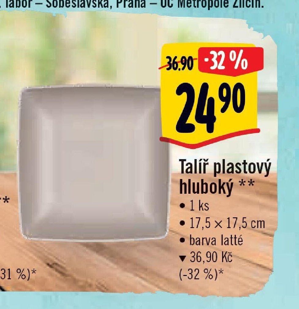 Talíř plastový hluboký