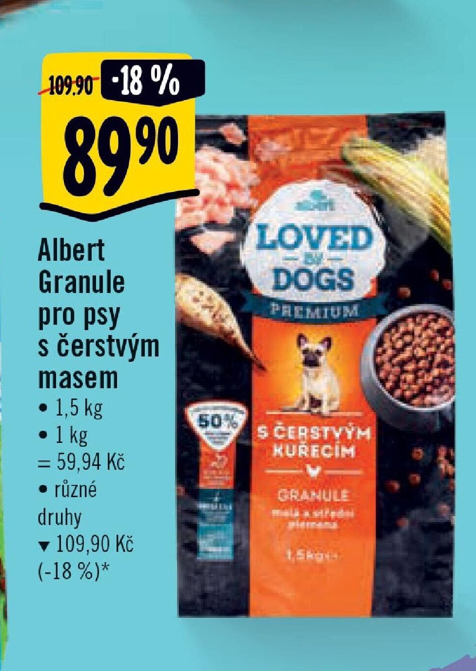 Albert Granule pro psy s čerstvým masem