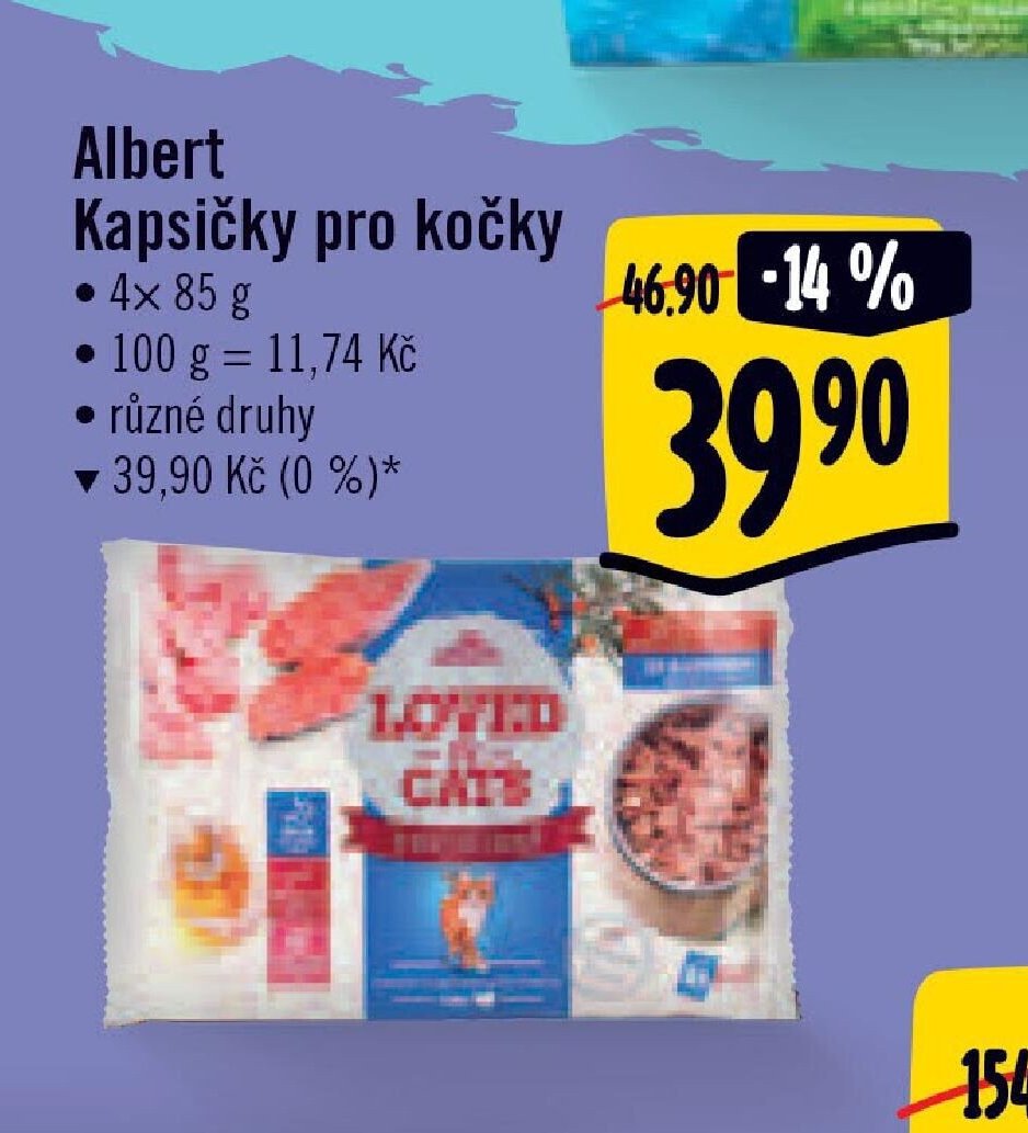 Albert Kapsičky pro kočky