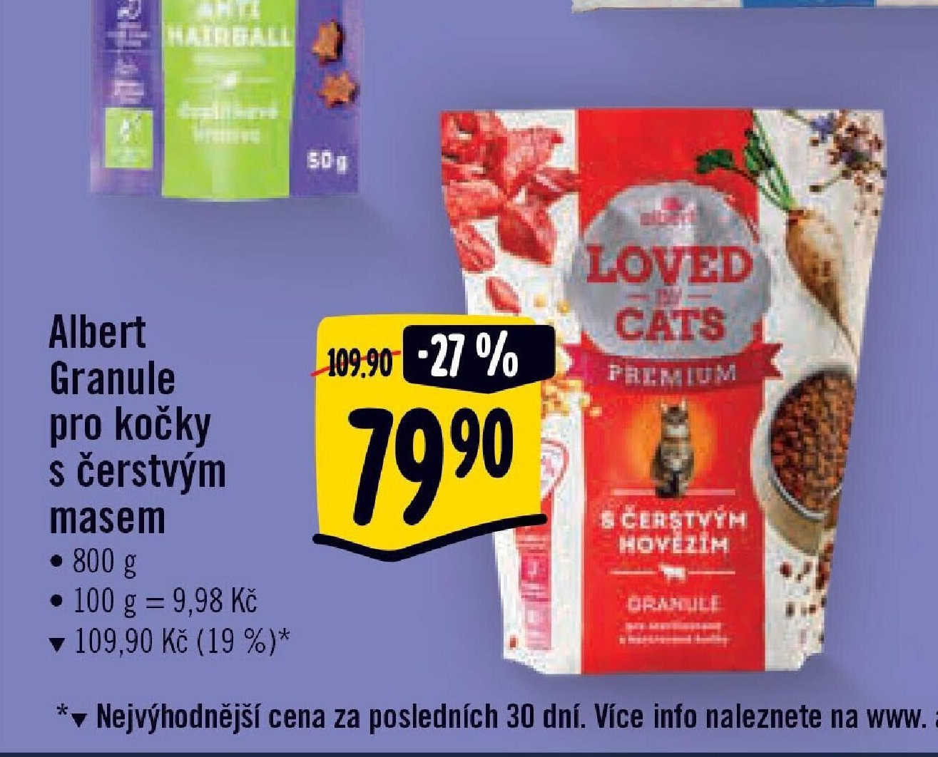 Albert Granule pro kočky s čerstvým masem