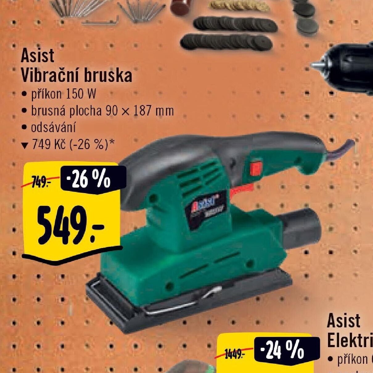 Asist Vibrační bruska