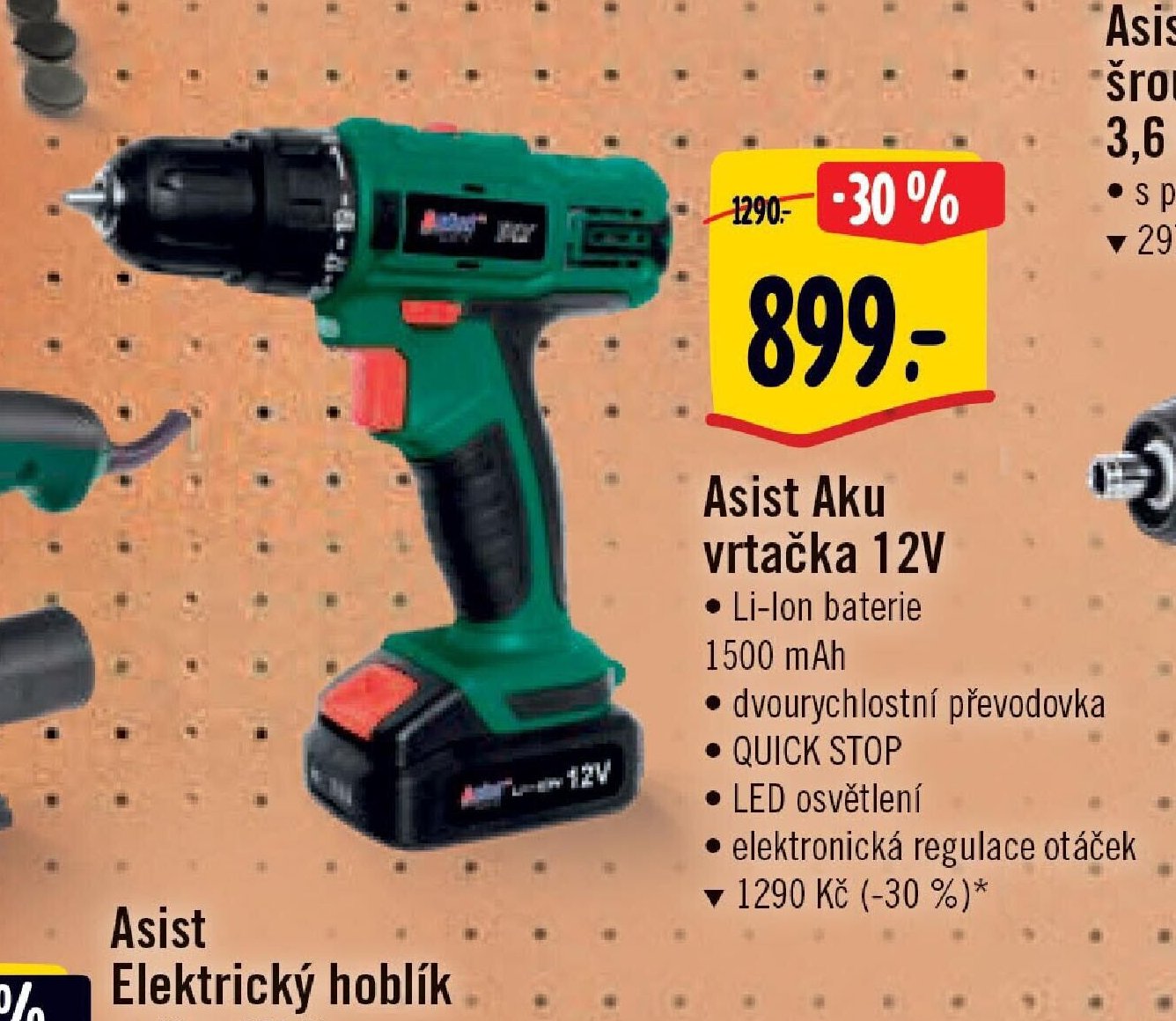 Asist Aku vrtačka 12V