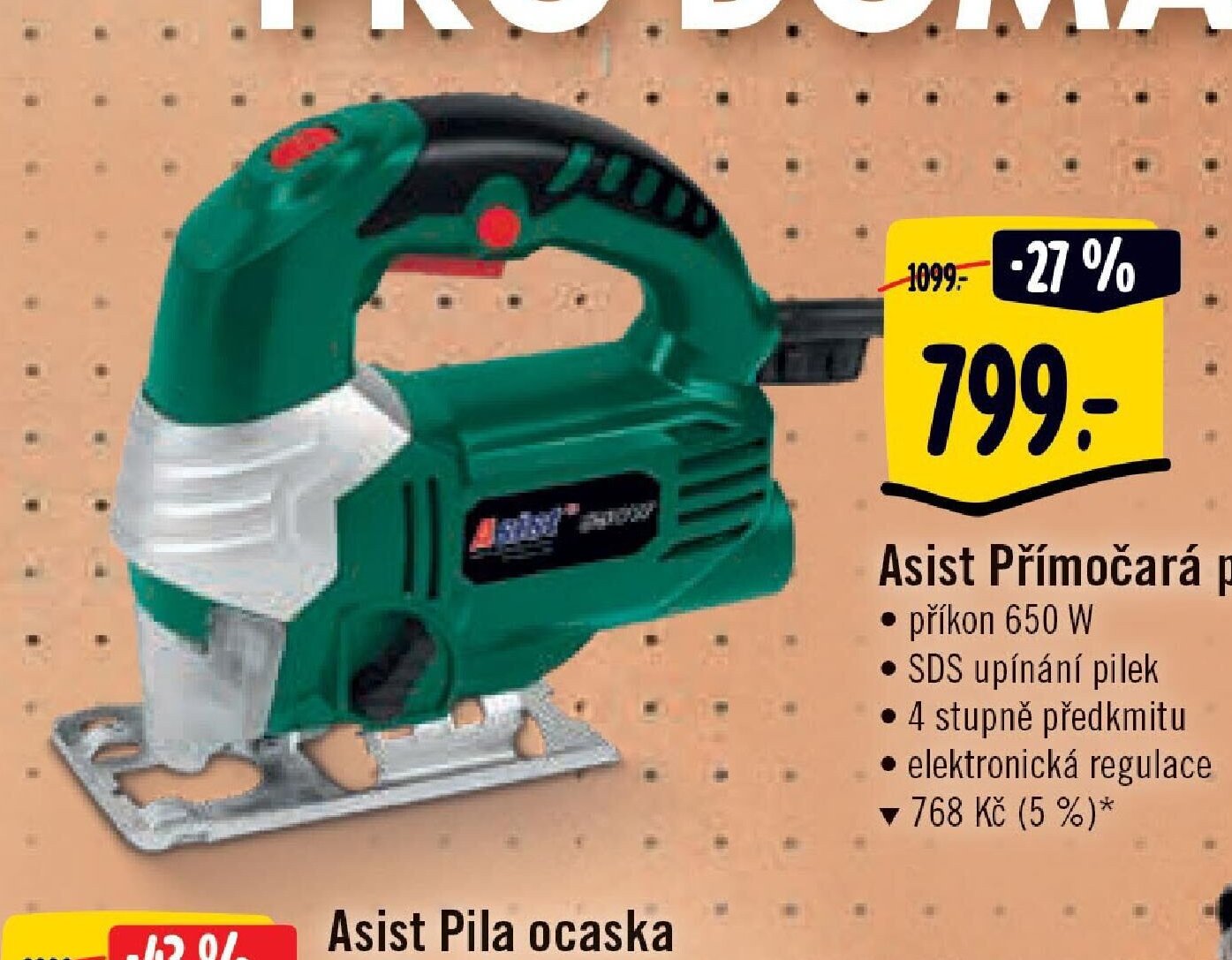 Asist Přímočará pila