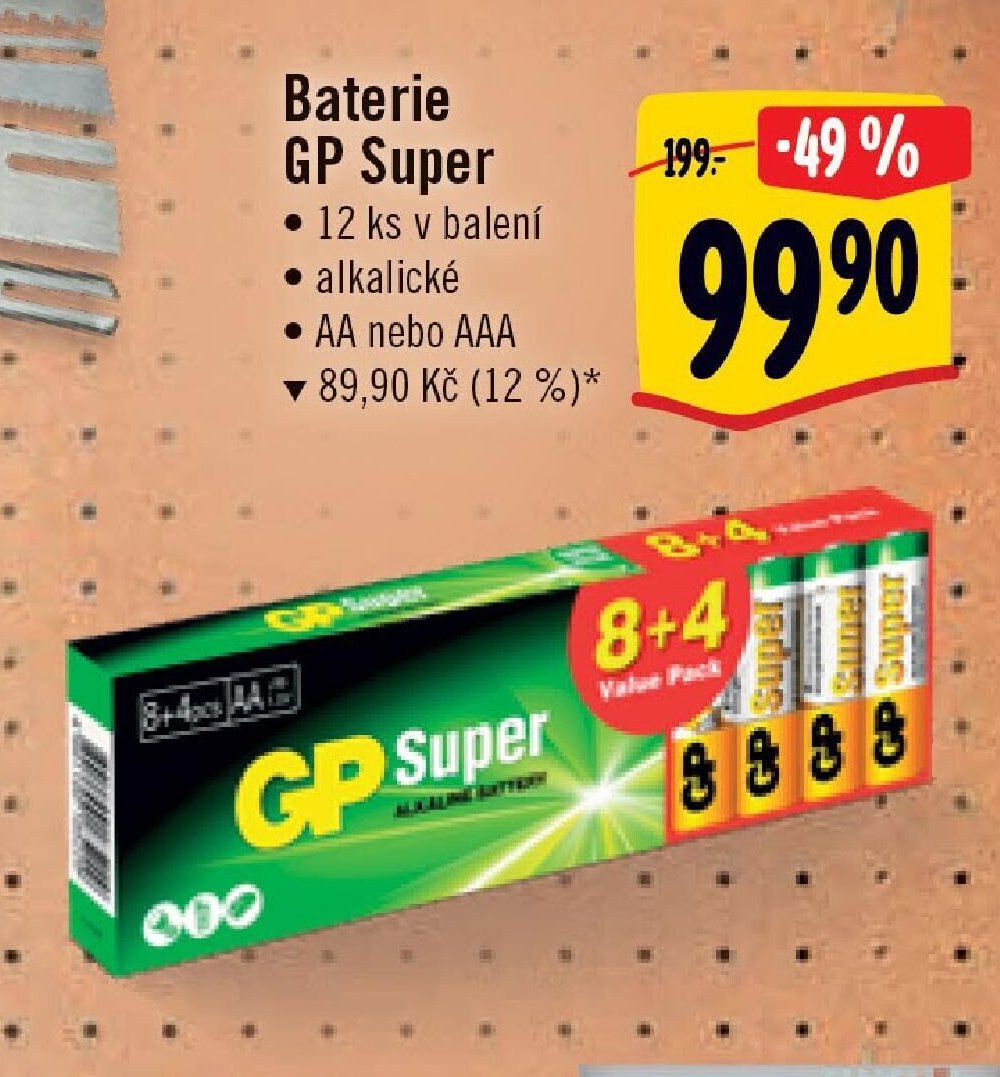 Baterie GP Super
