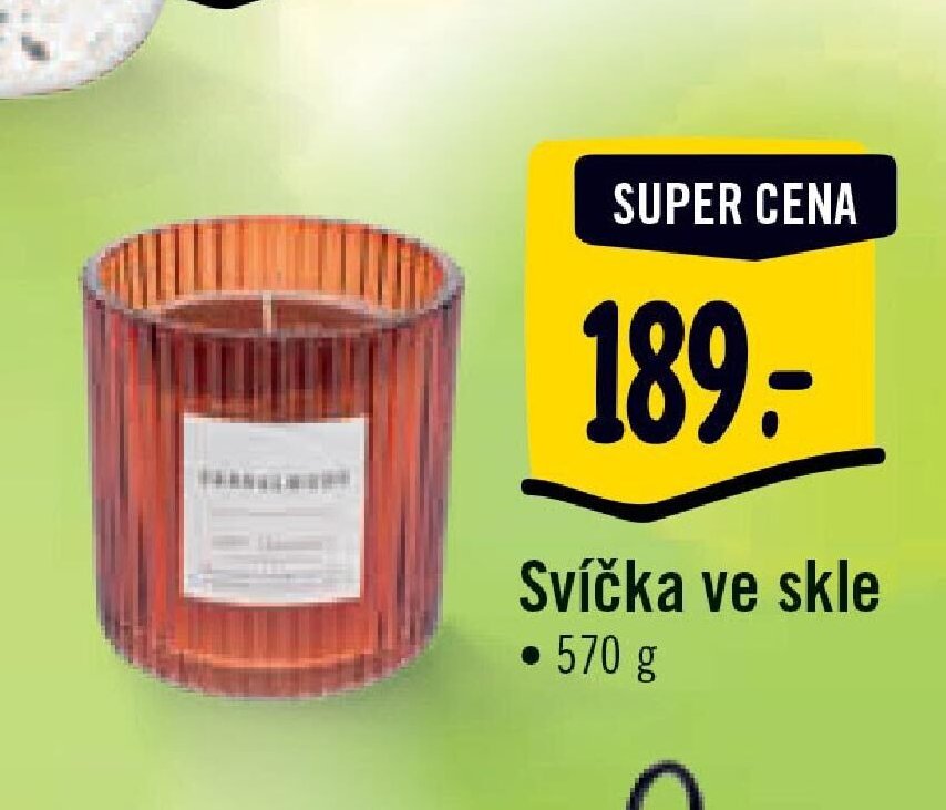Svíčka ve skle
