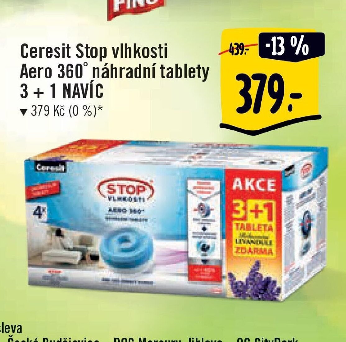 Ceresit Stop vlhkosti Aero 360° náhradní tablety 3+1 NAVÍC