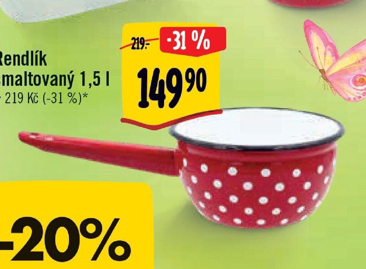 Rendlík smaltovaný 1,5 l