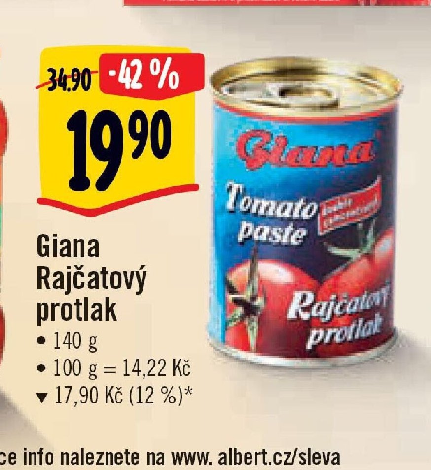 Giana Rajčatový protlak