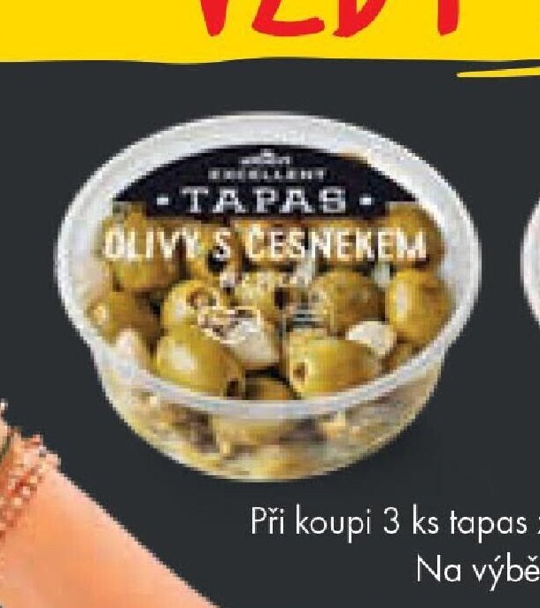 Excellent Tapas olivy s česnekem