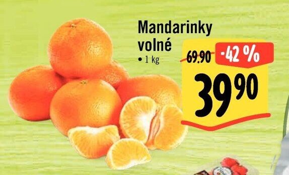 Mandarinky volné