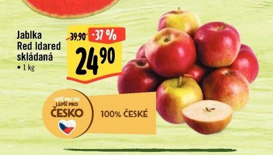 Jablka Red Idared skládaná