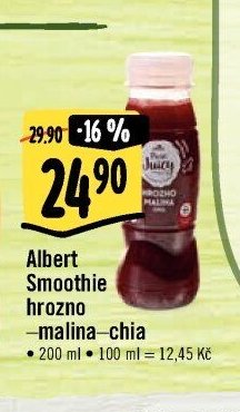 Albert Smoothie hrozno -malina -chia