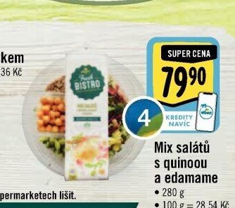 Mix salátů s quinoou a edamame