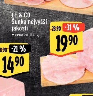 LE & CO Šunka nejvyšší jakosti