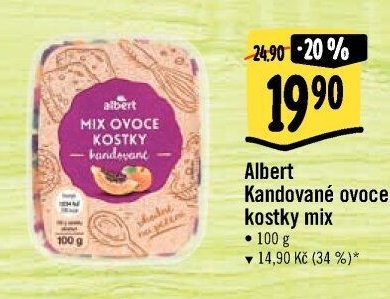Albert Kandované ovoce kostky mix