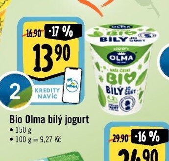 Bio Olma bílý jogurt