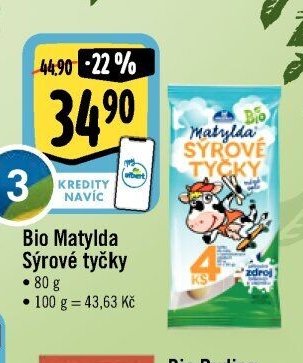 Bio Matylda Sýrové tyčky