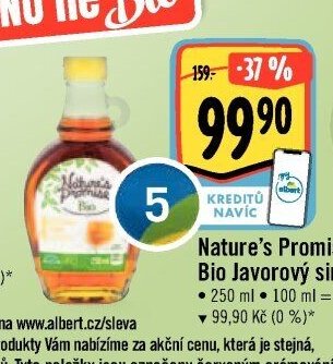 Nature's Promise Bio Javorový sirup