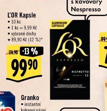 L'OR Kapsle