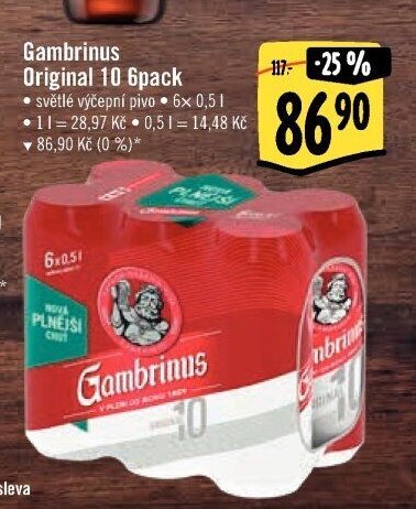Gambrinus Original 10 6pack