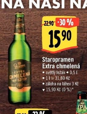 Staropramen Extra chmelená