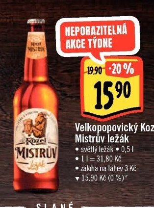 Velkopopovický Kozel Mistrův ležák