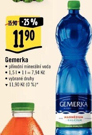 Minerální voda Gemerka