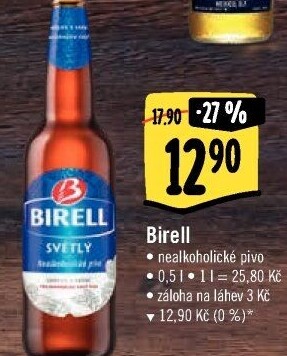 Nealkoholické pivo Birell