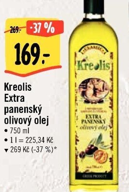 Olivový olej extra panenský Kreolis