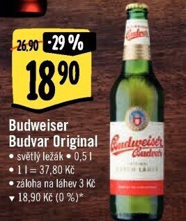 Pivo světlý ležák B: Original Budweiser Budvar