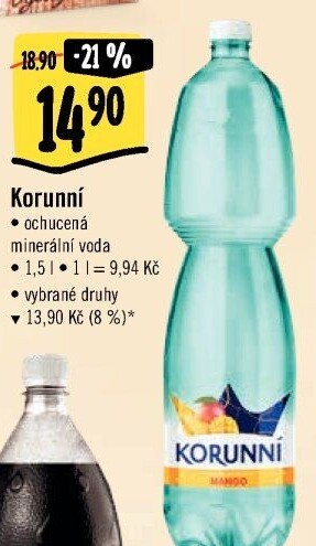 Voda ochucená Korunní