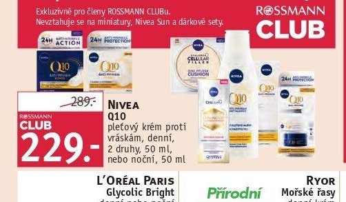Nivea Q10 pleťový krém proti vráskám, denní, 50 ml