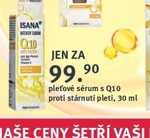 Isana pleťové sérum s Q10 proti stárnutí pleti, 30 ml