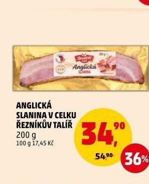 Anglická slanina Řezníkův talíř