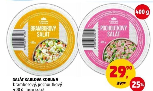 Bramborový salát Karlova Koruna