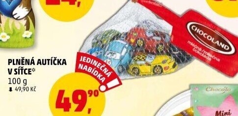 Čokoládová auta Chocoland