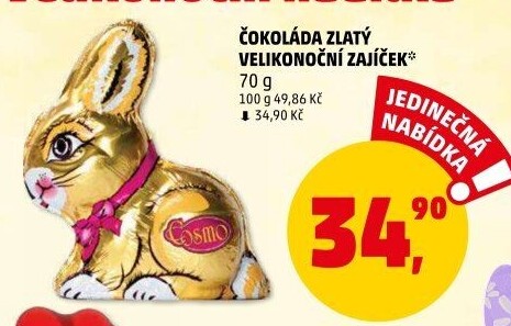 Čokoládový zajíc Cosmo