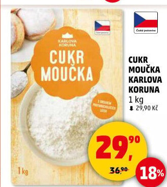 Cukr moučka Karlova Koruna