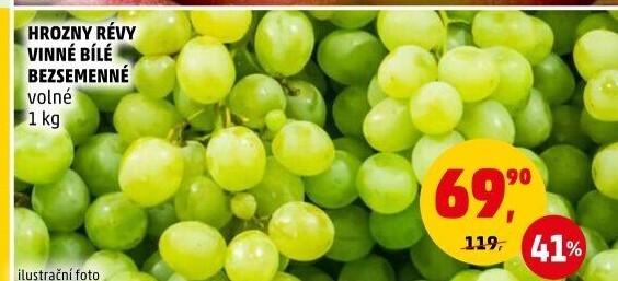 Hrozny bílé bezsemenné
