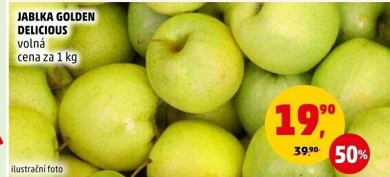 Jablka Golden Delicious