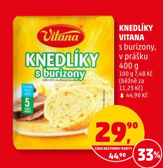 Knedlíky v prášku s burizony Vitana