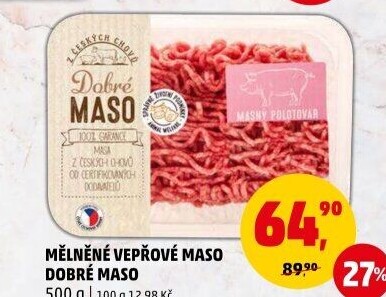 Maso mleté vepřové Dobré maso