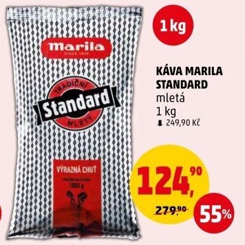 Mletá káva Standard Marila
