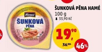 Paštika šunková pěna Hamé