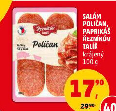 Salám Poličan Řezníkův talíř